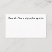 Classy Pet Sitter en Home Watch Visitekaartjes (Achterkant)