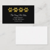 Classy Pet Sitter Visitekaartjes (Voorkant / Achterkant)