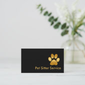 Classy Pet Sitter Visitekaartjes (Staand voorkant)