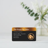 Classy Pet Sitter Visitekaartjes Design (Staand voorkant)