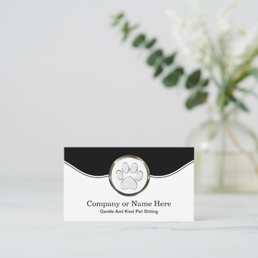 Classy Pet Sitting Visitekaartjes (Staand voorkant)