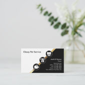 Classy Pet Theme Visitekaartje (Staand voorkant)
