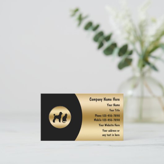 Classy Pet Visitekaartjes (Staand voorkant)