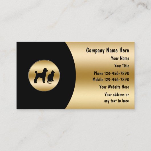 Classy Pet Visitekaartjes (Voorkant)