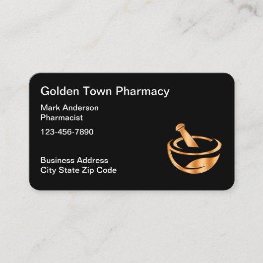 Classy Pharmacy and Pharmacist Visitekaartje (Voorkant)