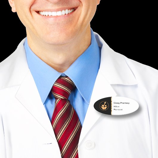 Classy Pharmacy Staff Name Tags