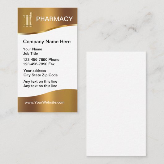 Classy Pharmacy Visitekaartjes Design (Voorkant / Achterkant)