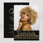 Classy Photo Afstuderen - 20XX Uitnodiging (Voorkant / Achterkant)