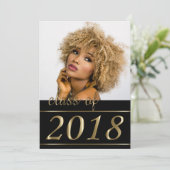 Classy Photo Graduation Kaart (Staand voorkant)