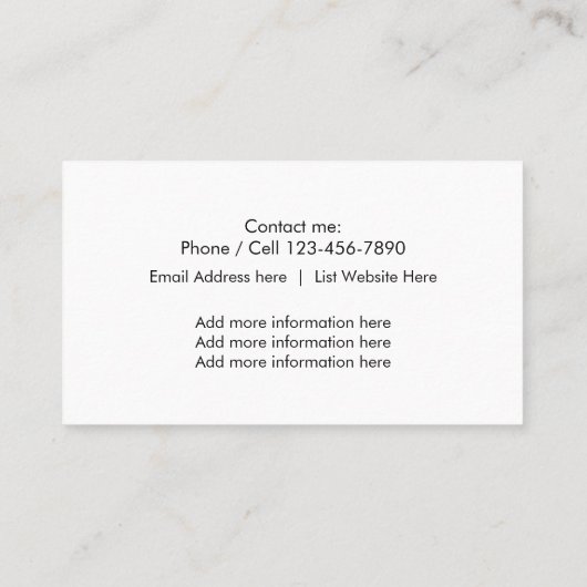 Classy Physical Therapist Design Visitekaartje (Achterkant)