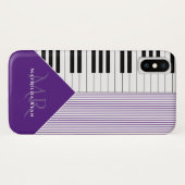 Classy Piano Keys | Koninklijk paars Case-Mate iPhone Case (Achterkant (horizontaal))