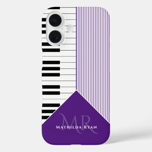 Classy Piano Keys | Koninklijk paars Case-Mate iPhone Case (Achterkant)