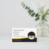 Classy Piano Keys Musical Theme Visitekaartje (Staand voorkant)