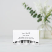 Classy Piano Keys Piano Teacher Visitekaartje (Staand voorkant)