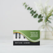 Classy Piano Teacher Visitekaartje (Staand voorkant)