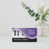Classy Piano Teacher Visitekaartje (Staand voorkant)