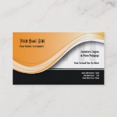 Classy Piano Teacher Visitekaartje (Achterkant)