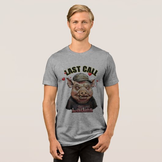 Classy Pig Pick-ups Tri-Blend Shirt (Voorkant volledig)