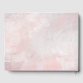 Classy Pink Bow Floral Quinceanera Custom Gastenboek (Achterkant)