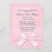 Classy Pink Bridal Shower Kaart (Voorkant / Achterkant)