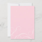 Classy Pink Bridal Shower Kaart (Achterkant)