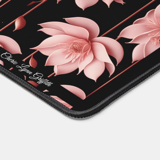 Classy Pink Lotus Desk Mat (Hoek)
