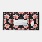 Classy Pink Lotus Desk Mat (Keyboard & Muis)