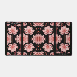 Classy Pink Lotus Desk Mat