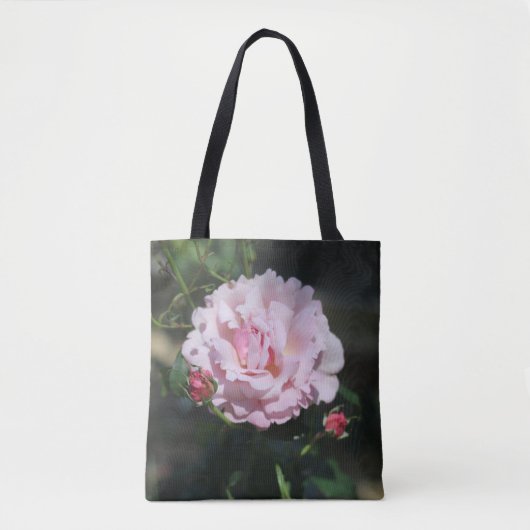 Classy Pink Rose Mooie Natuur Art Foto Tote Bag (Voorkant)