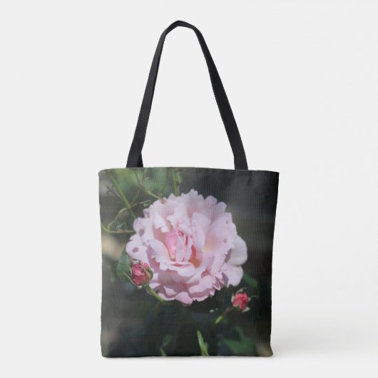Classy Pink Rose Mooie Natuur Art Foto Tote Bag (Achterkant)