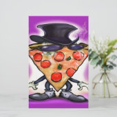 Classy Pizza Briefpapier (Staand voorkant)