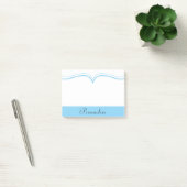 Classy Placid Blue personaliseren Post-it® Notes (Kantoor)