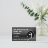 Classy Plumbing Service-Visitekaartjes met Logo Visitekaartje (Staand voorkant)