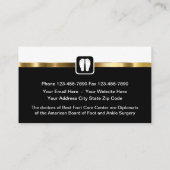 Classy Podiatry Foot Care Visitekaartjes (Achterkant)