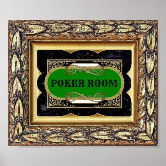 Classy Poker Room Decor Poster (Voorkant)