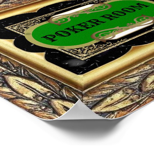 Classy Poker Room Decor Poster (Hoek)