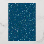 Classy POP Confetti Genderneutraal Baby shower Folie Uitnodiging (Achterkant)