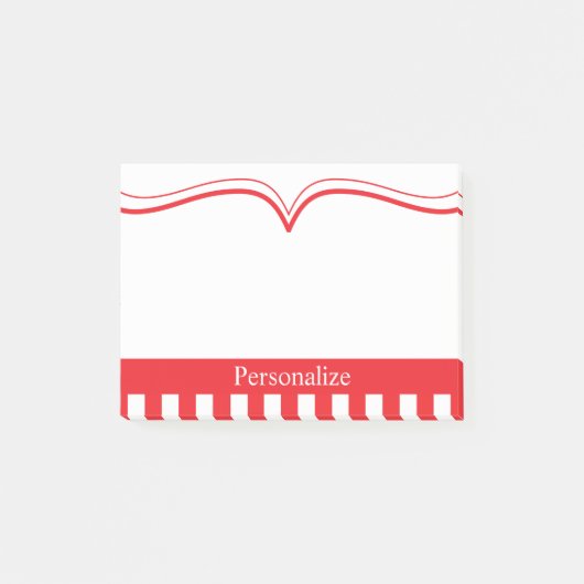 Classy Poppy Red met DIY-tekst Post-it® Notes (Voorkant)