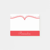 Classy Poppy Red personaliseren Post-it® Notes (Voorkant)