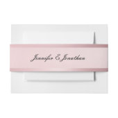 Classy Popular Roos Gold Modern Handgeschreven scr Uitnodigingen Wikkel (Voorkant Voorbeeld)