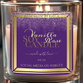 Classy Product Packaging Labels Paars en goud