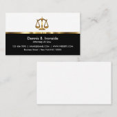 Classy Professional Attorney Visitekaartje (Voorkant / Achterkant)