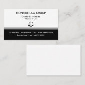 Classy Professional Attorney Visitekaartje (Voorkant / Achterkant)