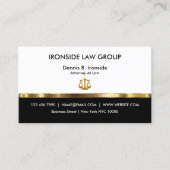 Classy Professional Attorney Visitekaartje (Voorkant)