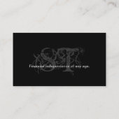 Classy Professional Black Green-Visitekaartje Visitekaartje (Achterkant)