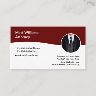 Classy Professional Custom Attorney Visitekaartjes