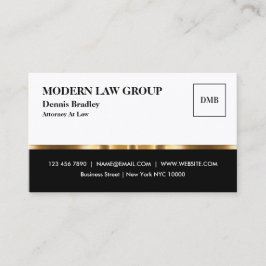 Classy Professional Glossy Attorney Visitekaartje
