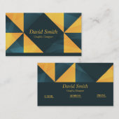 Classy Professional Graphic Designer Visitekaartje (Voorkant / Achterkant)