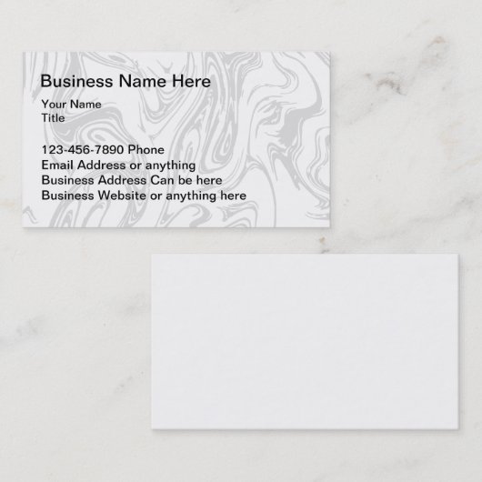 Classy Professional Kantoor Executive Visitekaartje (Voorkant / Achterkant)