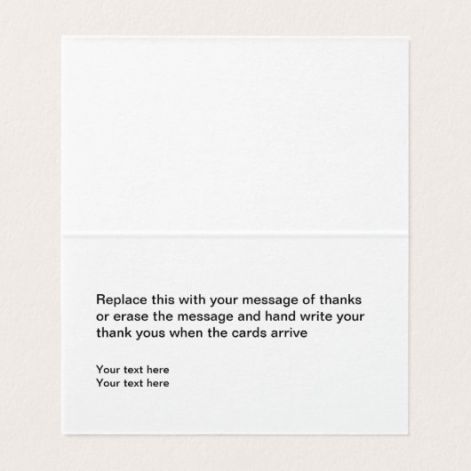 Classy Professional Mini - Hartelijk dank voor uw Visitekaartje (Binnenkant ongevouwen)